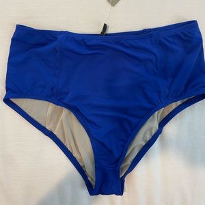 J. Crew high waist scallop trim bikini bottoms size M